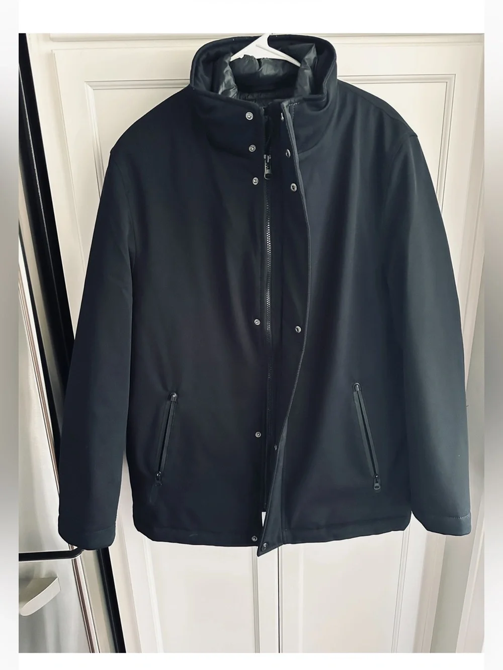 Bugatchi Water Repellent Twill Jacket with Bib Size L